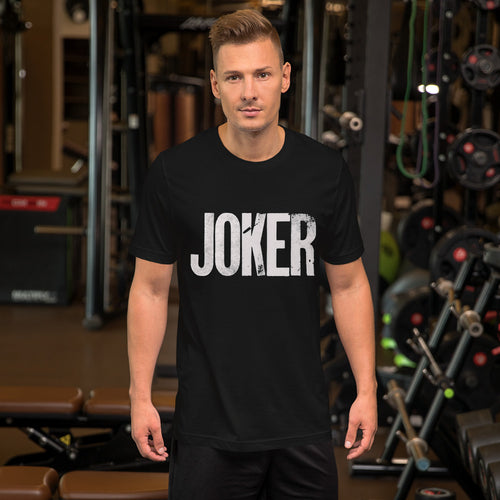 The Joker text printed cotton t shirt for men