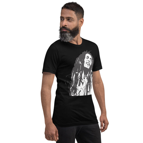 Black and White Vintage Bob Marley t shirt for men