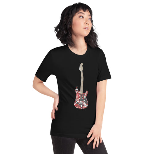 Guitar printed Van Halen Rock Band cotton t shirt for women