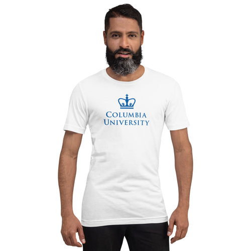 columbia university t shirt pure cotton half sleeve in black and white color