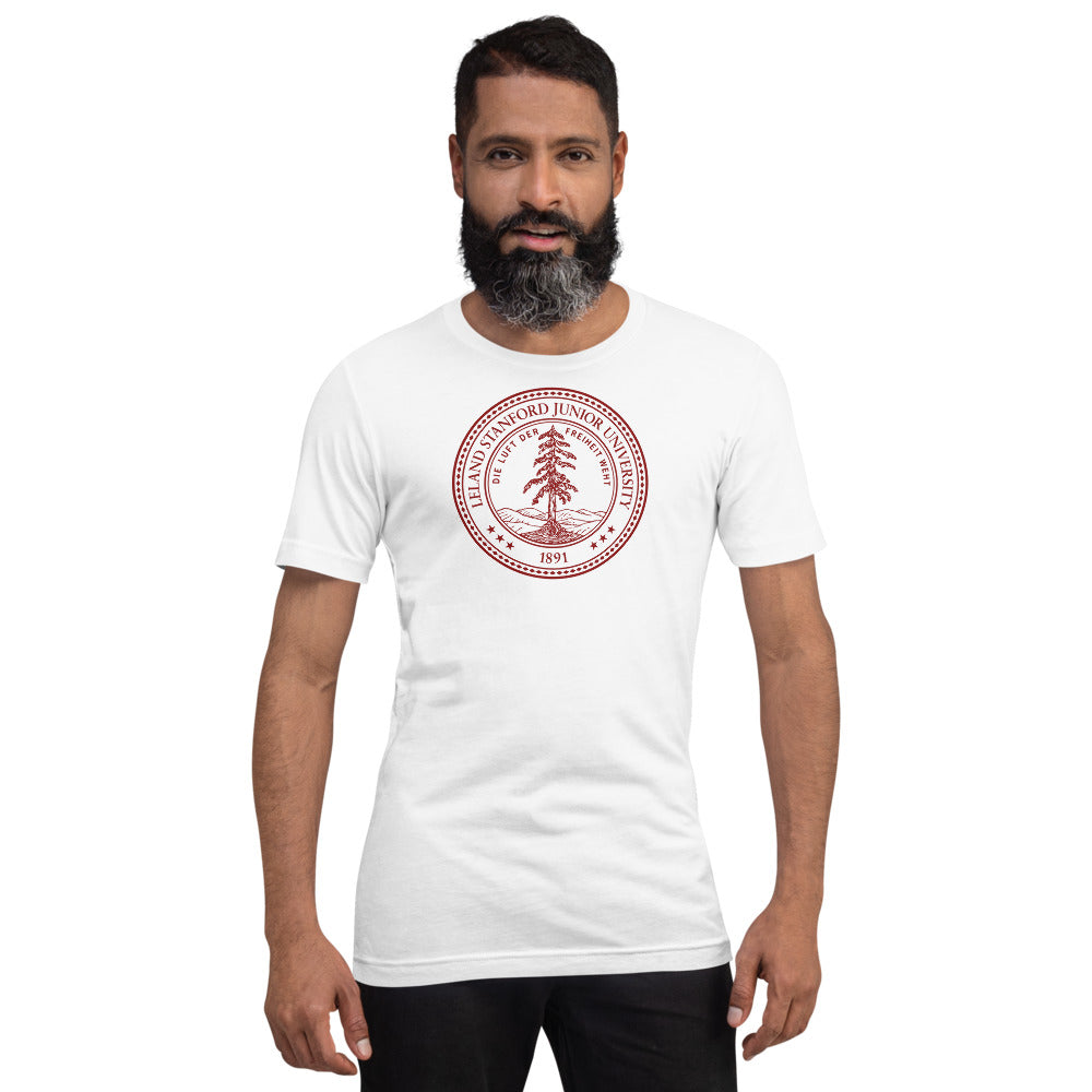 stanford university apparel stanford university t shirt half sleeve in black and white color pure cotton