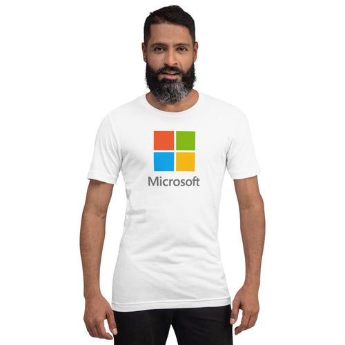 microsoft t shirt logo printed on best quality t pure cotton half sleeve shirt