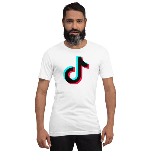 tiktok t-shirt with great design in black and white pure cotton half sleeve