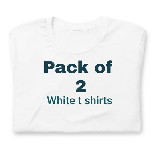 white t shirt for men pack of 2 pure cotton half sleeve