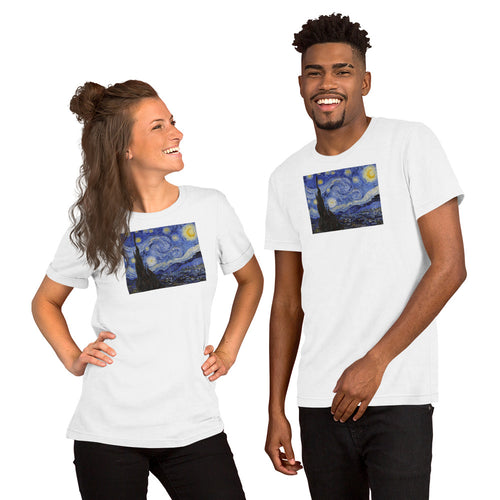 The Starry Night ven gogh classic painting t shirt for man and women