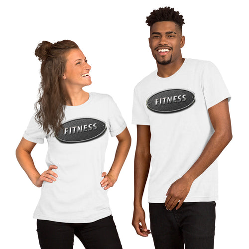 Fitness workout gym t shirt unisex in black and white colour
