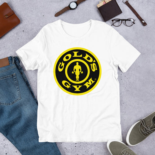 Golds gym logo pure cotton t shirt for men and women