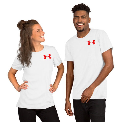 Cotton Under Armor t shirt with red logo
