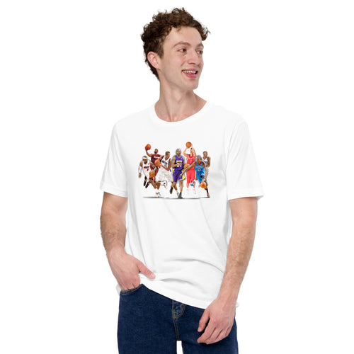 Top Basketball players images printed t shirt