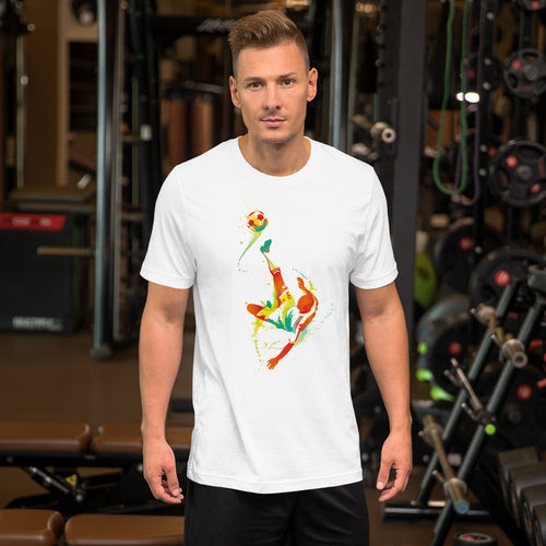 Abstract Football cotton t shirt for men