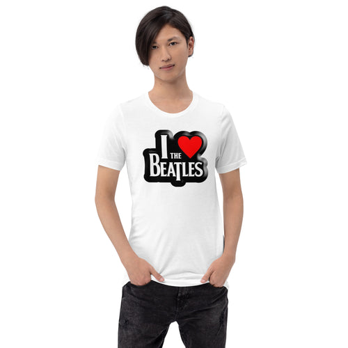 I Love The Beatles Music Band t shirt