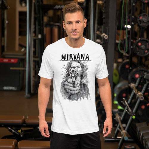 Vintage Nirvana Band t shirt cotton for men