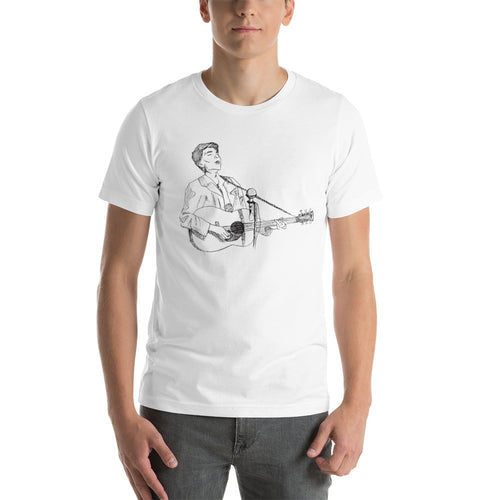 Bob Dylan hand drawn picture t shirt for men