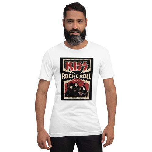 Vintage Kiss Rock band t shirt for men