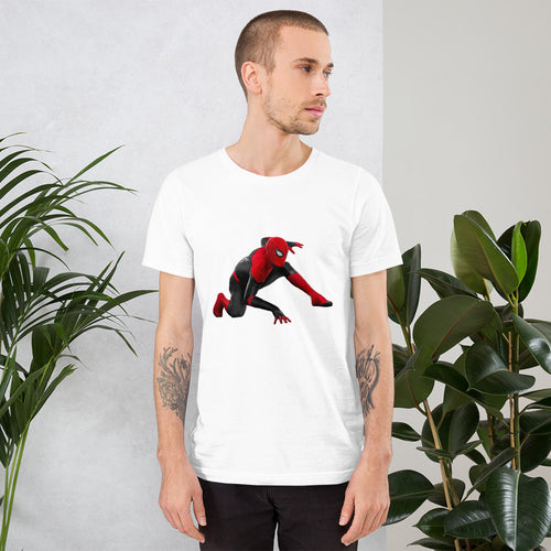 Black Spiderman cotton t shirt for men
