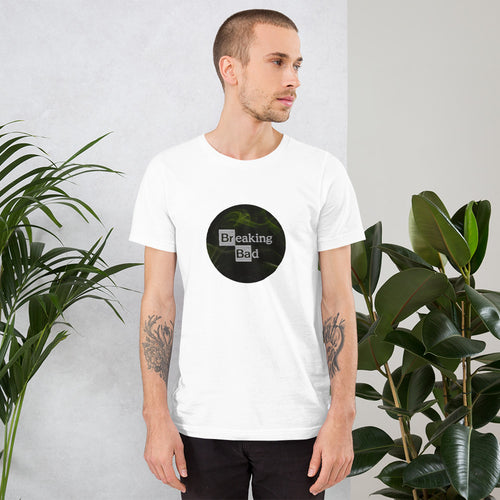 Breaking Bad round logo printed t shirt for men