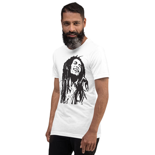 Black and White Vintage Bob Marley t shirt for men