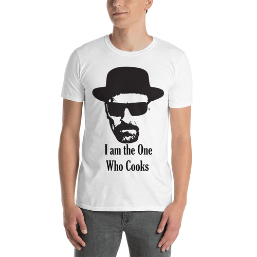 Breaking Bad t shirt White I am the one who cooks t shirt for men
