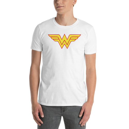 Wonder women T shirt SuperHero T shirt White short-sleeve Cotton T shirt for men